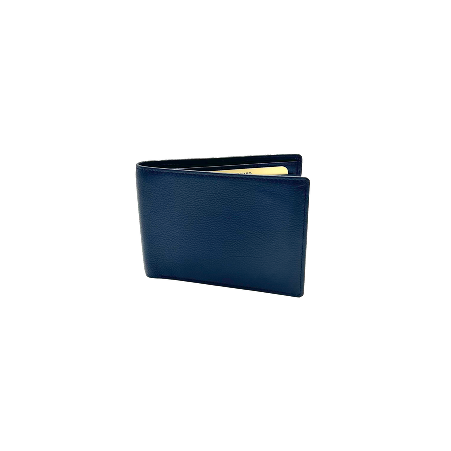 Portafoglio Tutto Carte Misura Classica Blu