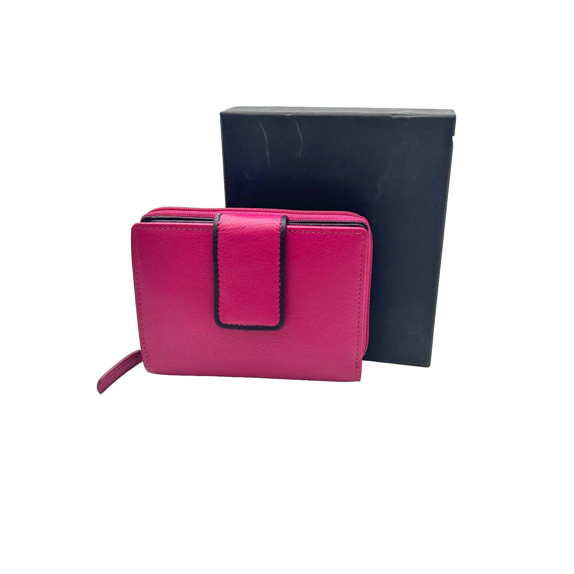 8840 Portafoglio Donna Fucsia/Blu Barbera Biella - Scarpe Fatte a Mano