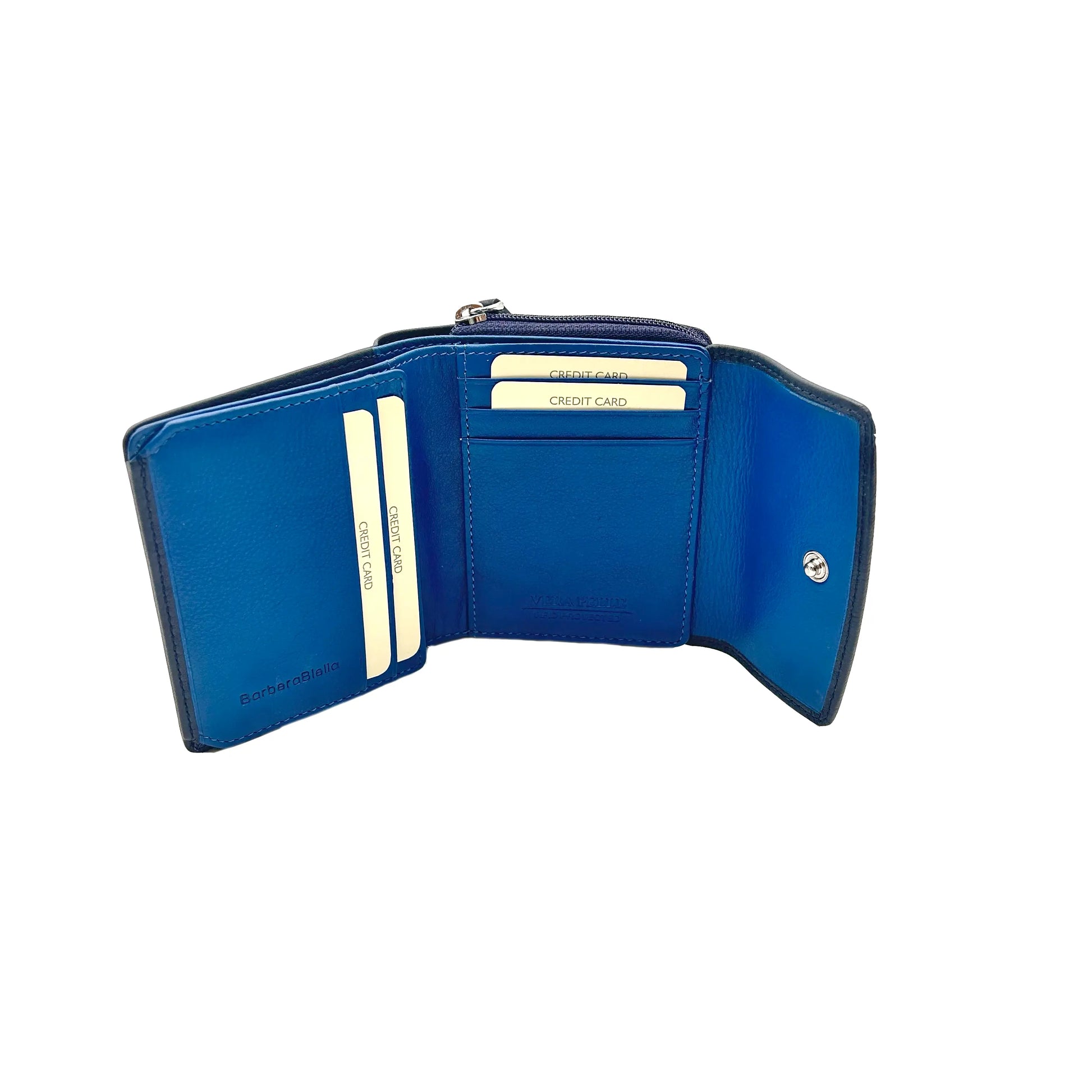 8846 Portafoglio Donna Blu/Royal Barbera Biella - Scarpe Fatte a Mano