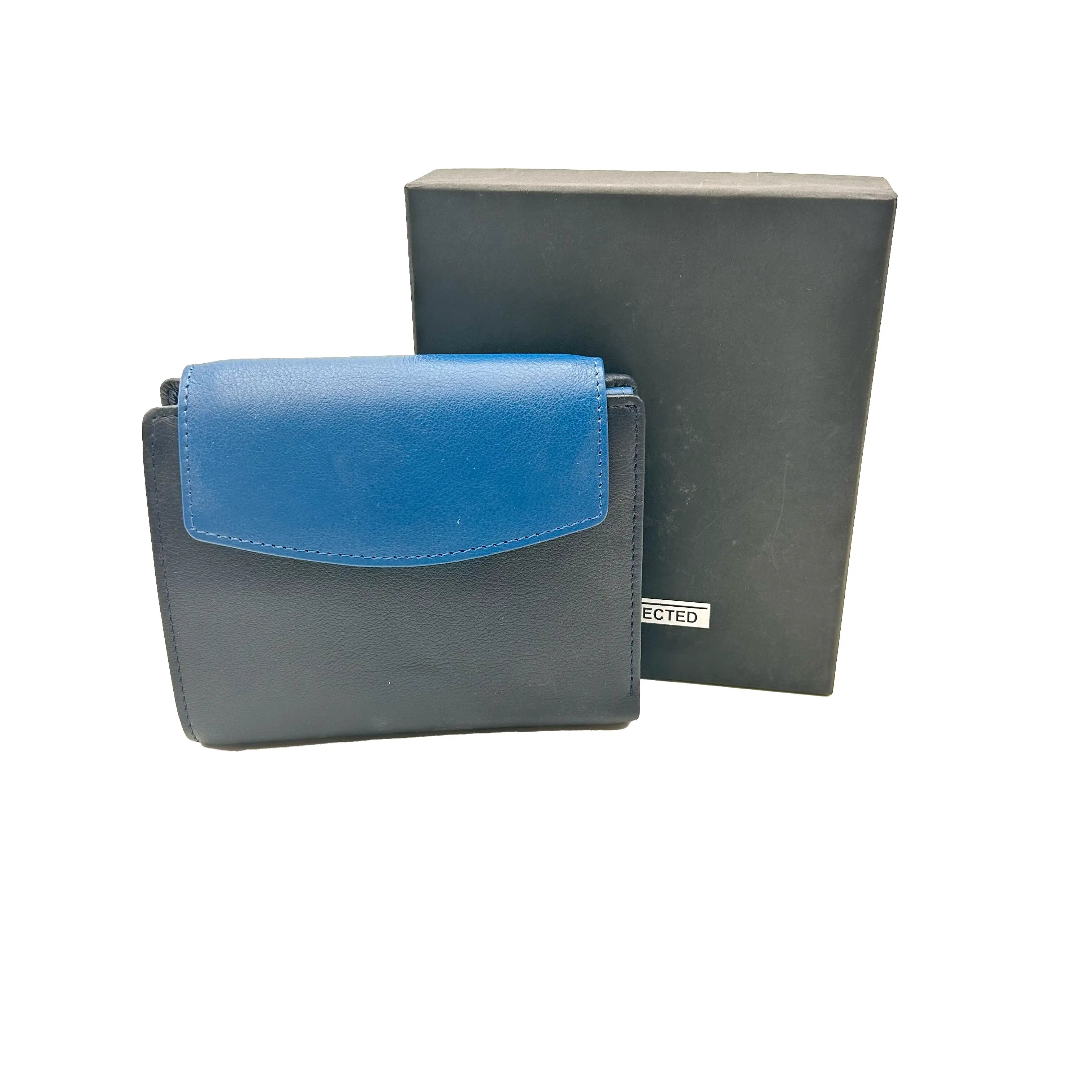 616 Portafoglio Donna Blu/Royal Barbera Biella - Scarpe Fatte a Mano