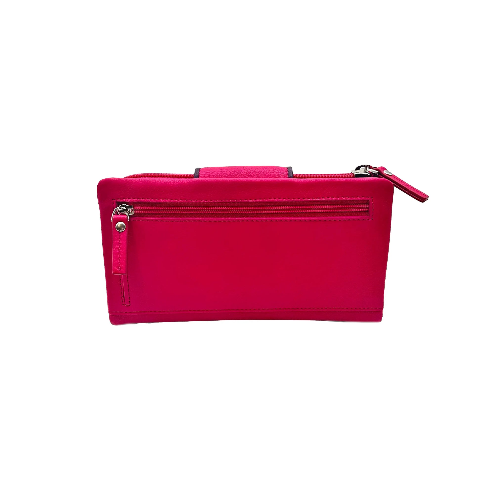 9327 Portafoglio Donna Fuxia /Viola Barbera Biella - Scarpe Fatte a Mano