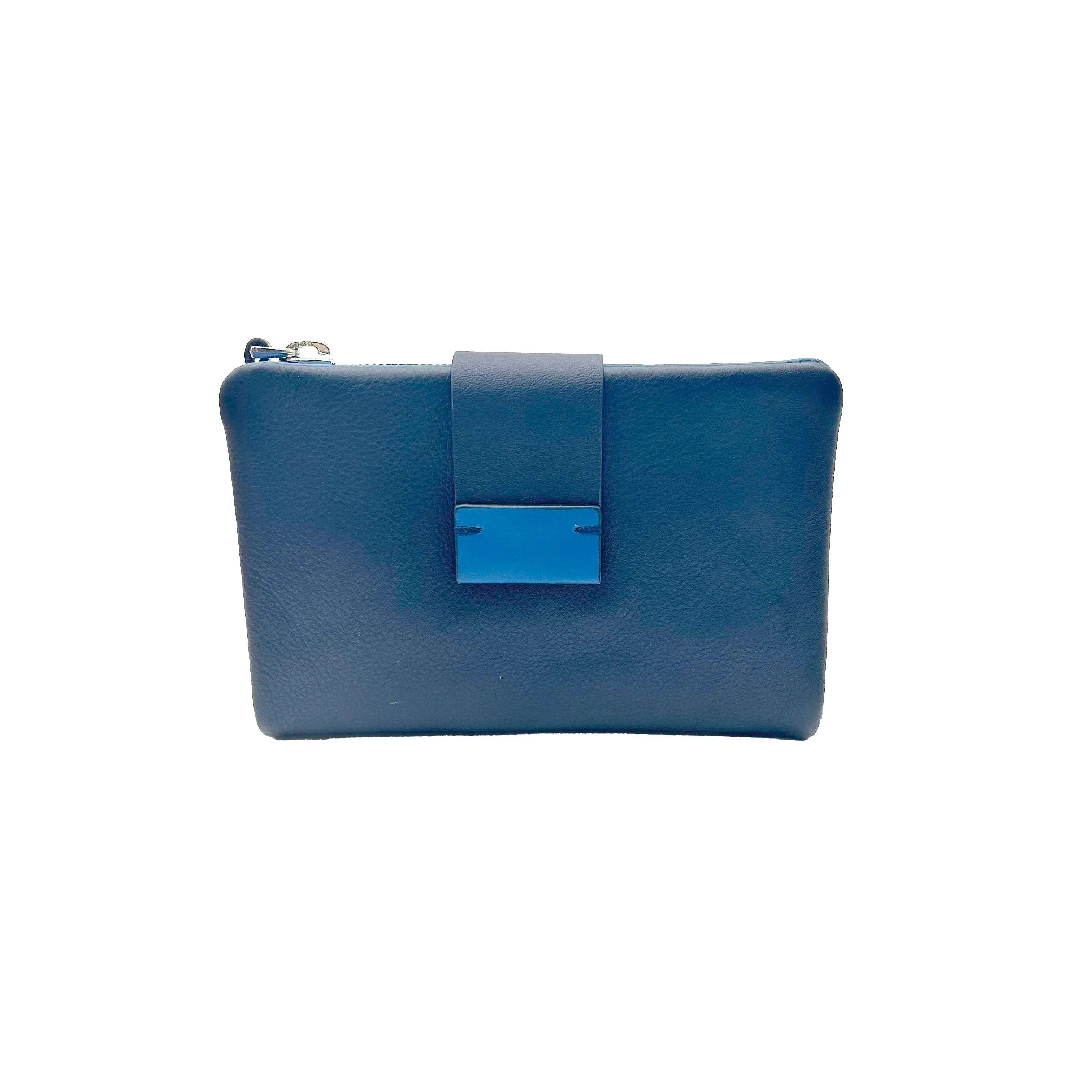 6046 Portafoglio Donna Blu/Reef Barbera Biella - Scarpe Fatte a Mano