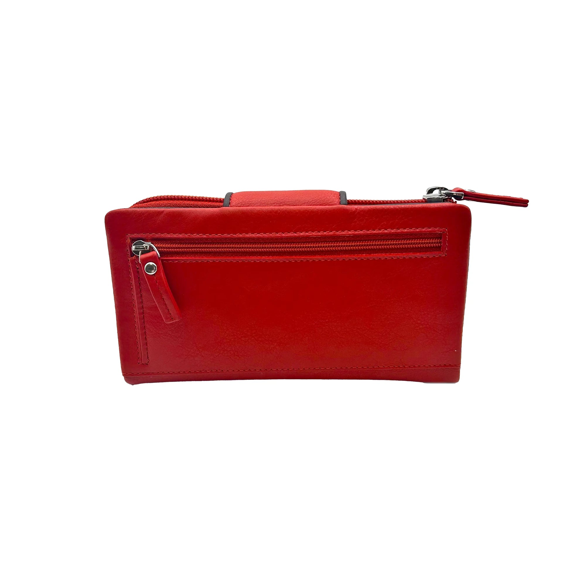 9327 Portafoglio Donna Orange/Moro Barbera Biella - Scarpe Fatte a Mano