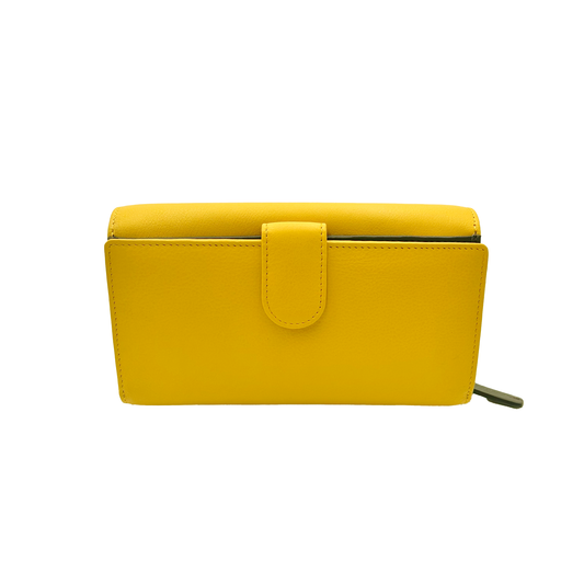 155 Women's Wallet Yellow/Dark Brown