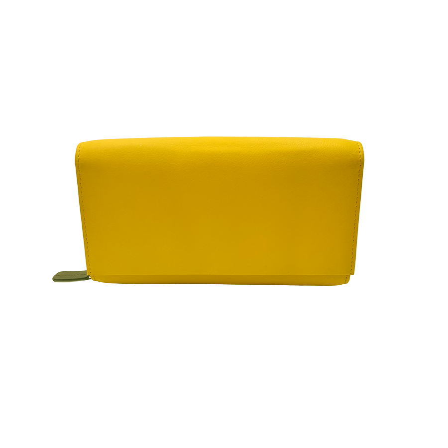 155 Portafoglio Donna Giallo/Moro