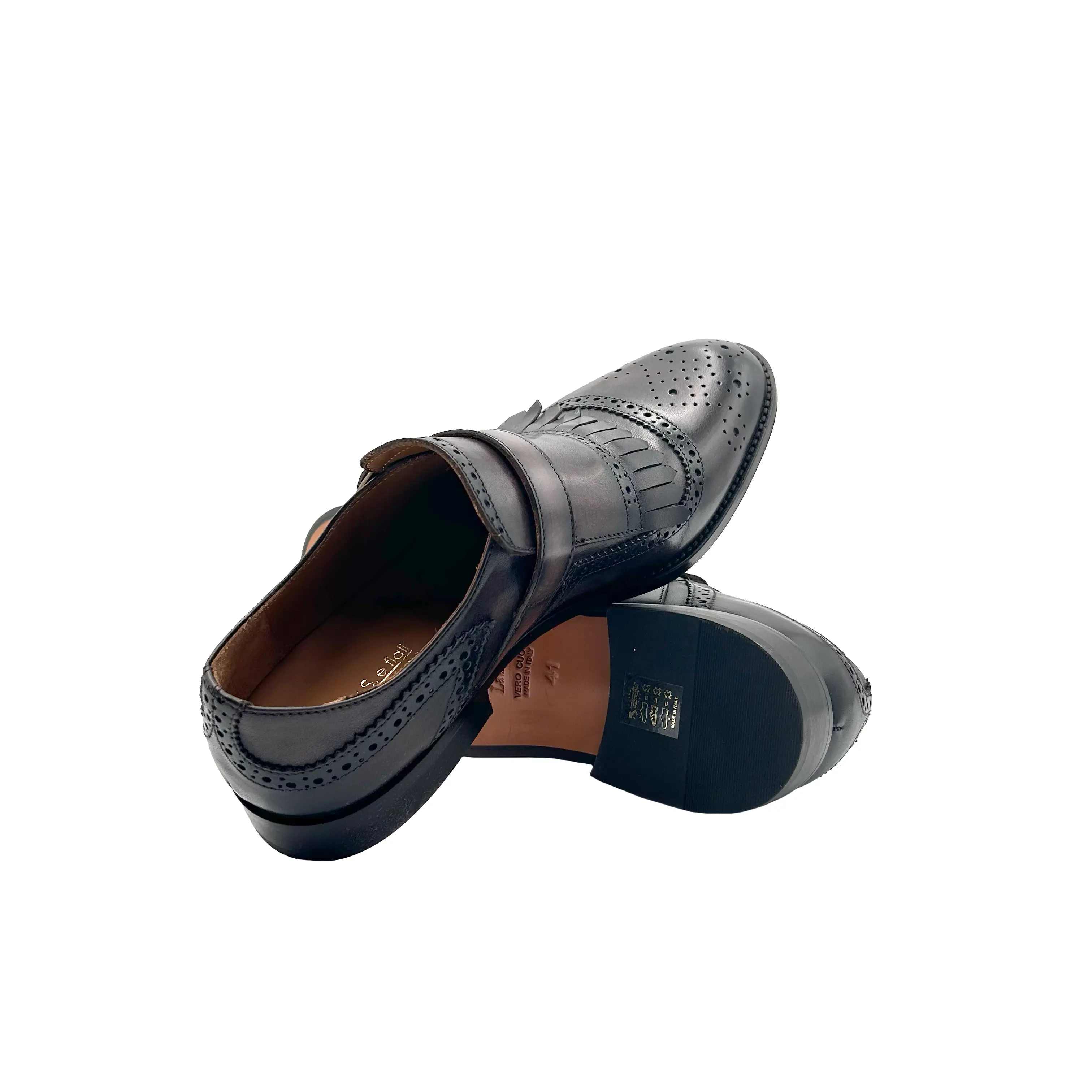 976 Shanghai T. Moro Barbera Biella - Scarpe Fatte a Mano