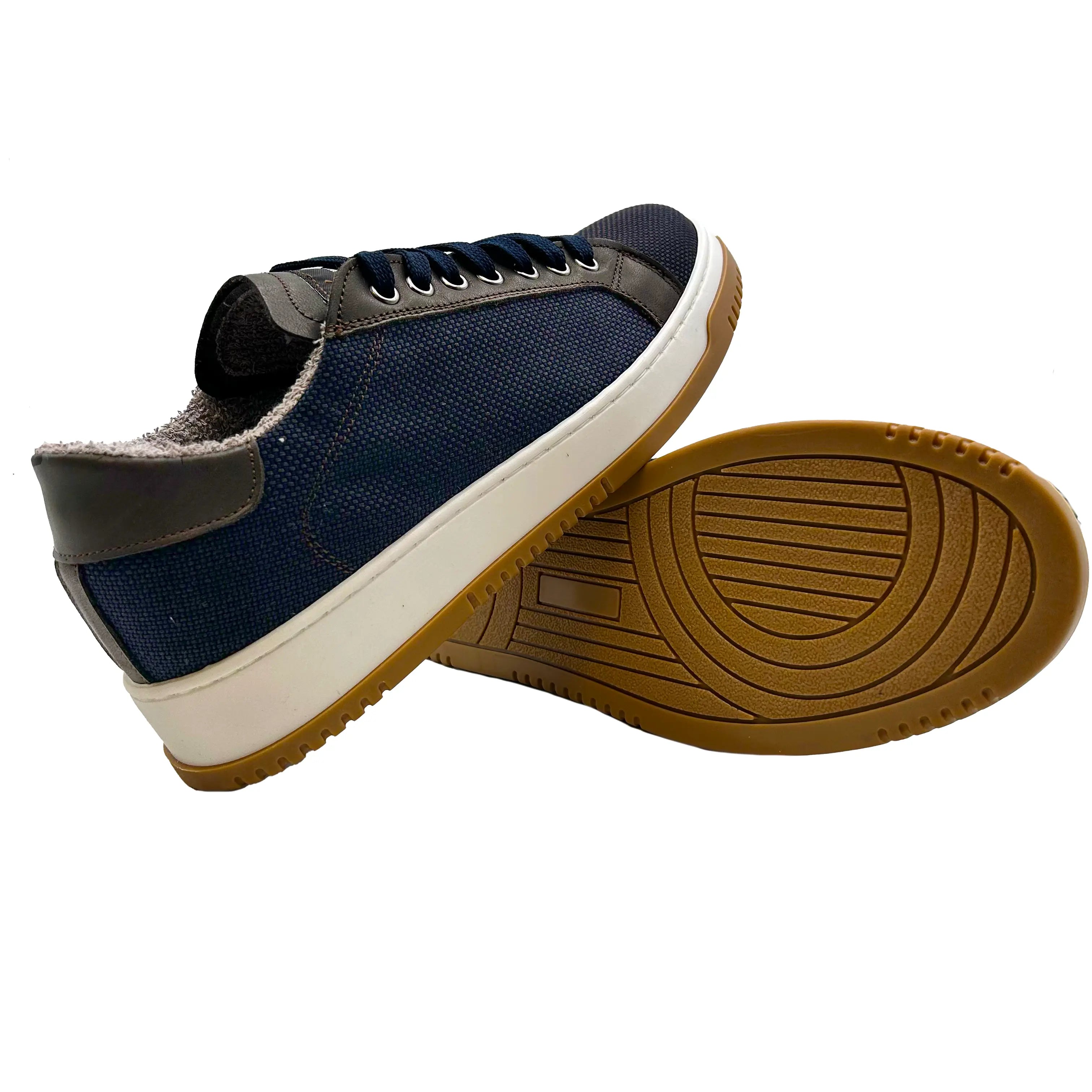 Wooly Jumper BluBrown Barbera Biella - Scarpe Fatte a Mano