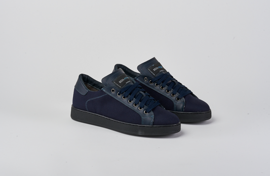 Wooly Jumper blu Lite Barbera Biella - Scarpe Fatte a Mano