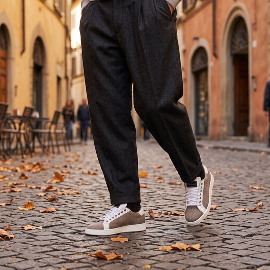 Wooly Jumper Sable Barbera Biella - Scarpe Fatte a Mano
