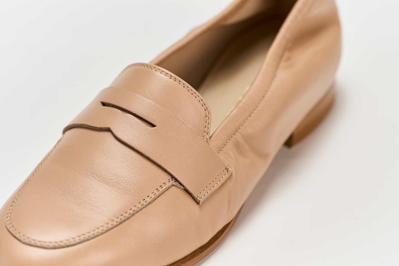 Mocassino 03B Camel Barbera Biella - Scarpe Fatte a Mano