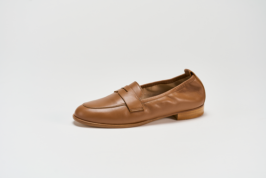 Mocassino 03B Cuoio Barbera Biella - Scarpe Fatte a Mano