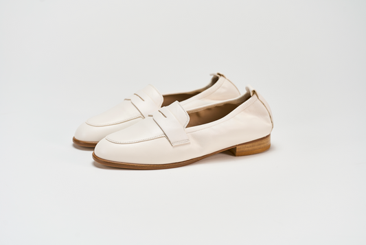 Mocassino 03B Latte Barbera Biella - Scarpe Fatte a Mano