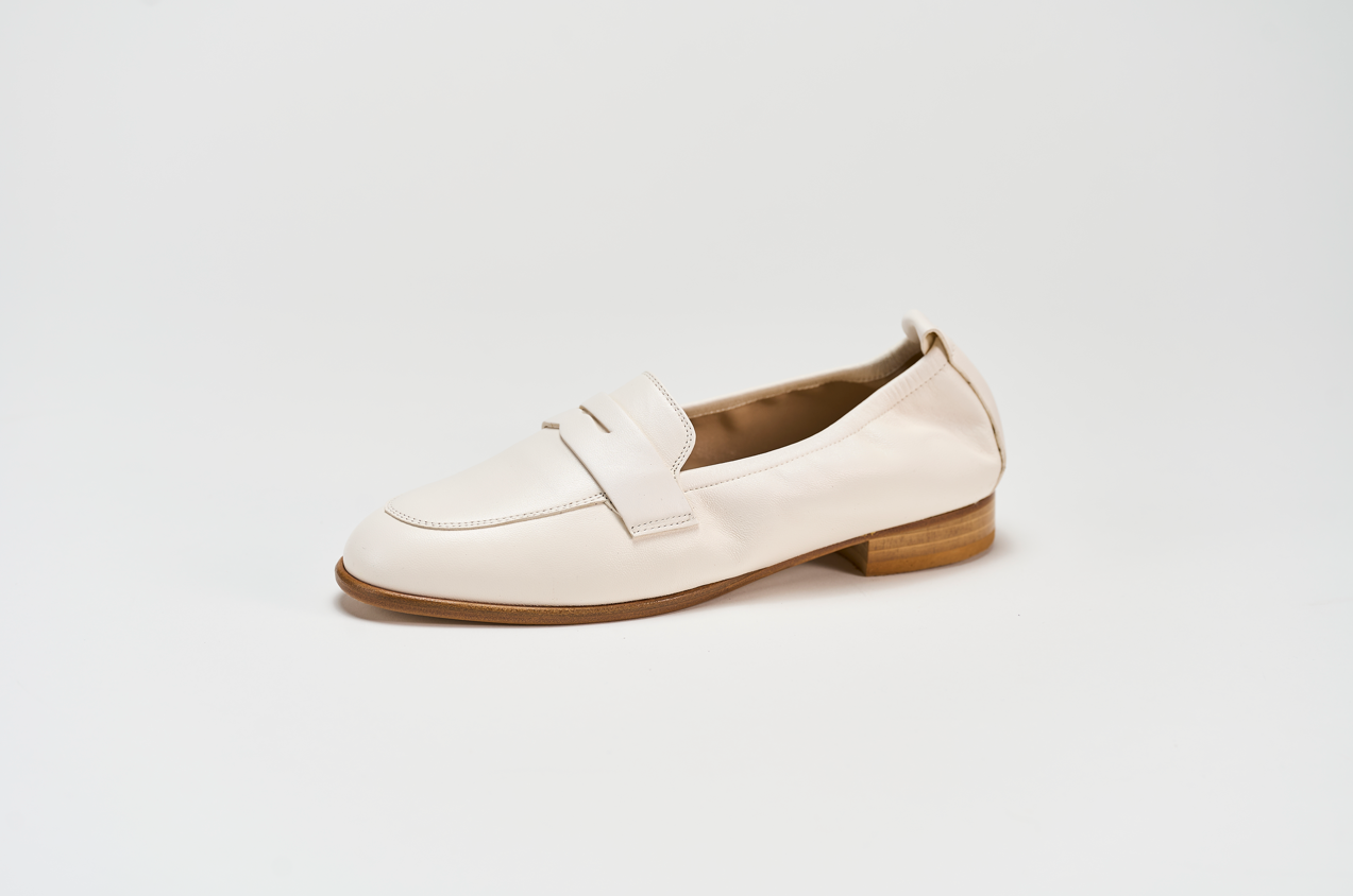 Mocassino 03B Latte Barbera Biella - Scarpe Fatte a Mano