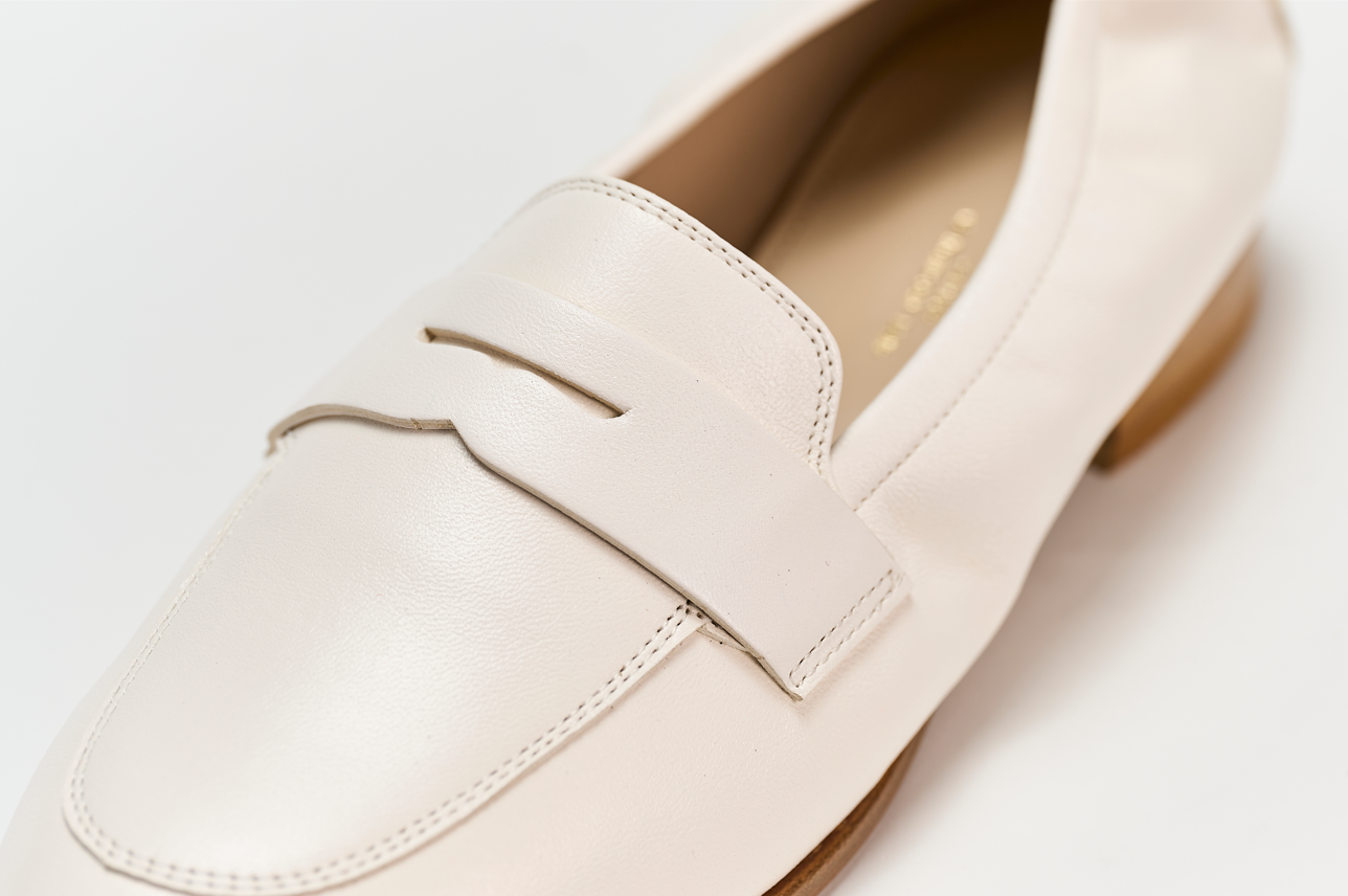 Mocassino 03B Latte Barbera Biella - Scarpe Fatte a Mano