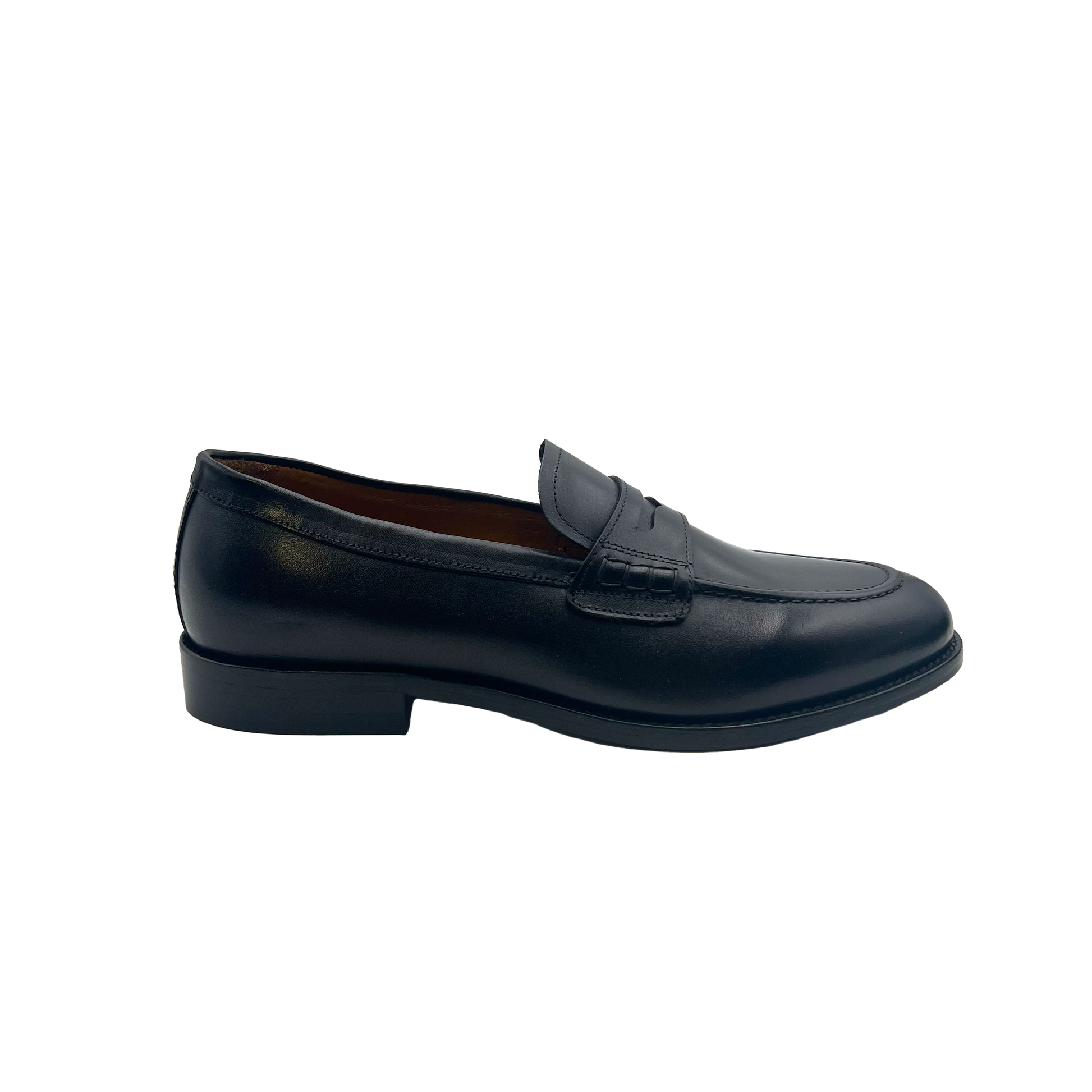 Penny Loafers 4410 Nero Barbera Biella - Scarpe Fatte a Mano