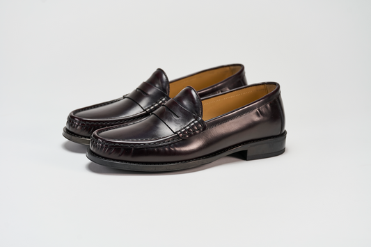 Penny Loafer Brera - Bordeaux Barbera Biella - Scarpe Fatte a Mano