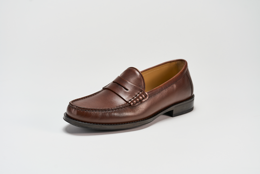 Penny Loafer Brera - Cognac Barbera Biella - Scarpe Fatte a Mano