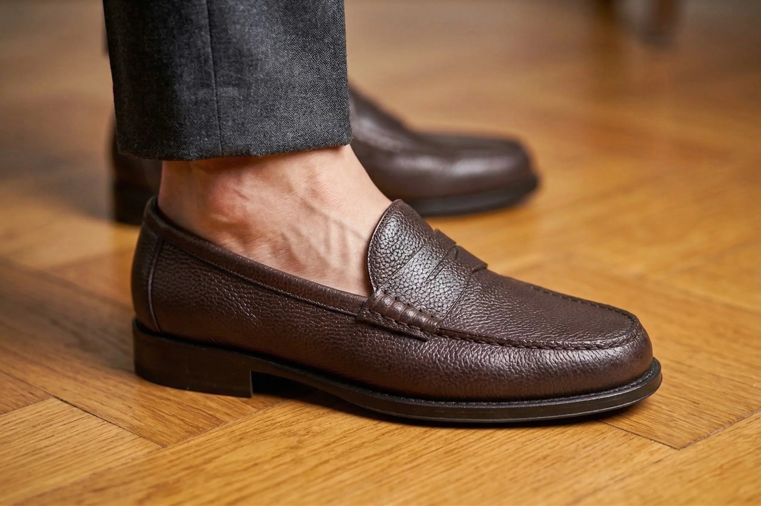 Penny Loafer Brera - Testa Moro Barbera Biella - Scarpe Fatte a Mano