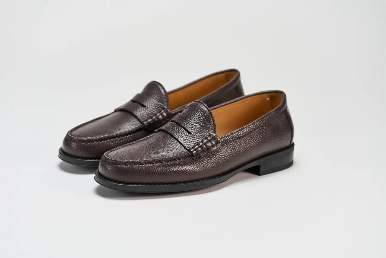 Penny Loafer Brera - Testa Moro Barbera Biella - Scarpe Fatte a Mano