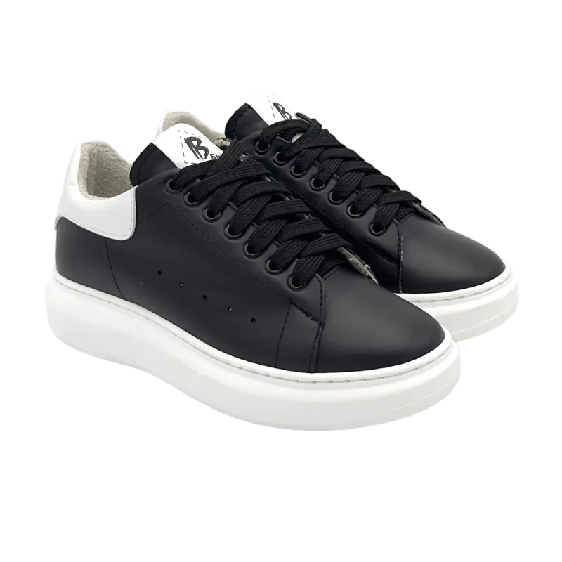 B68 Iconic Black Barbera Biella - Scarpe Fatte a Mano
