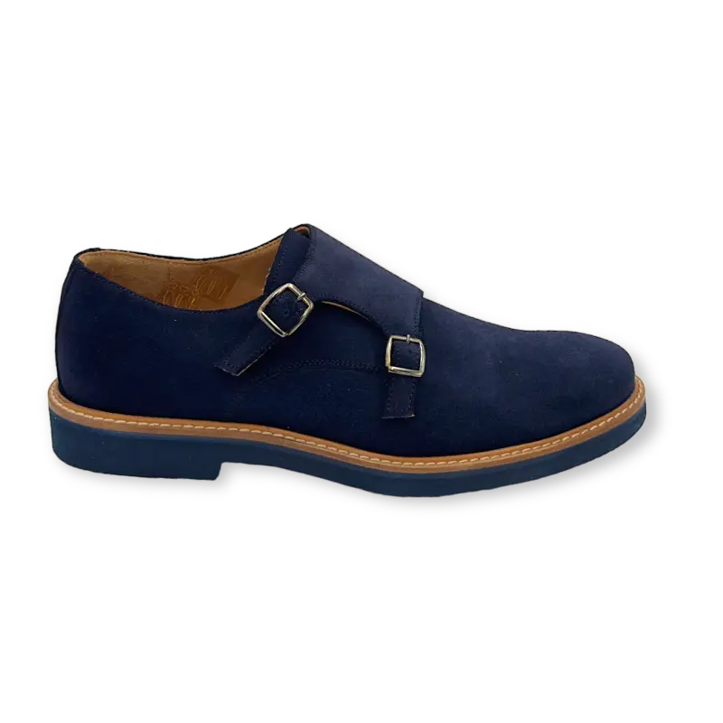 1528 GoRain Blu Barbera Biella - Scarpe Fatte a Mano