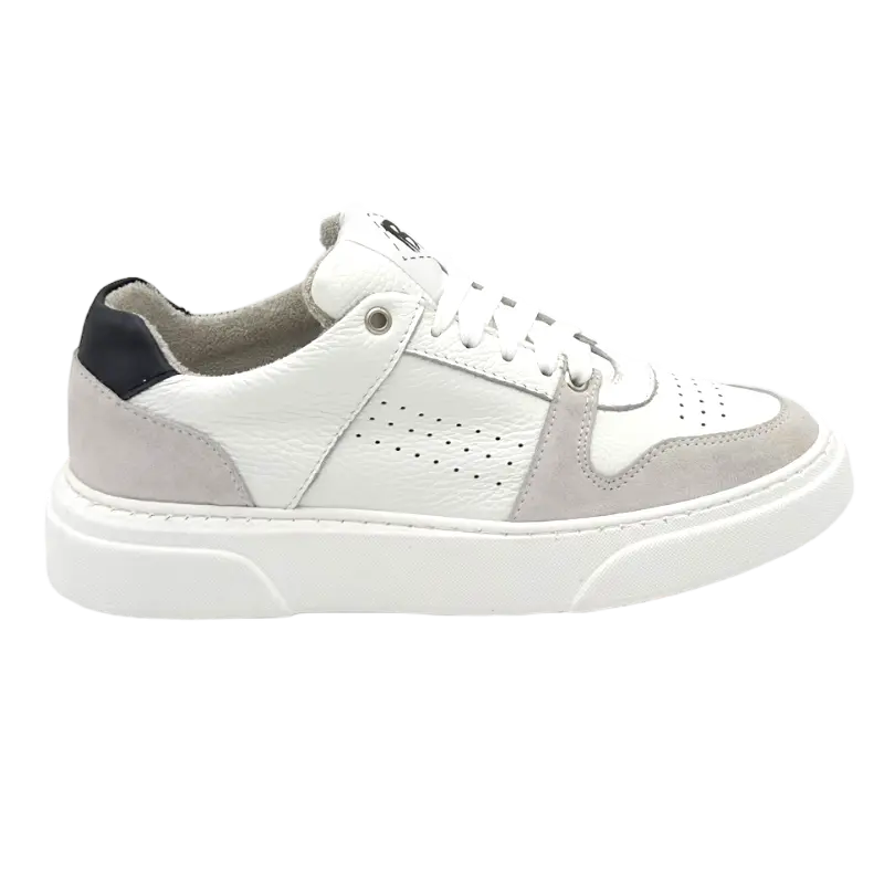 B68 Materia White/Black Barbera Biella - Scarpe Fatte a Mano