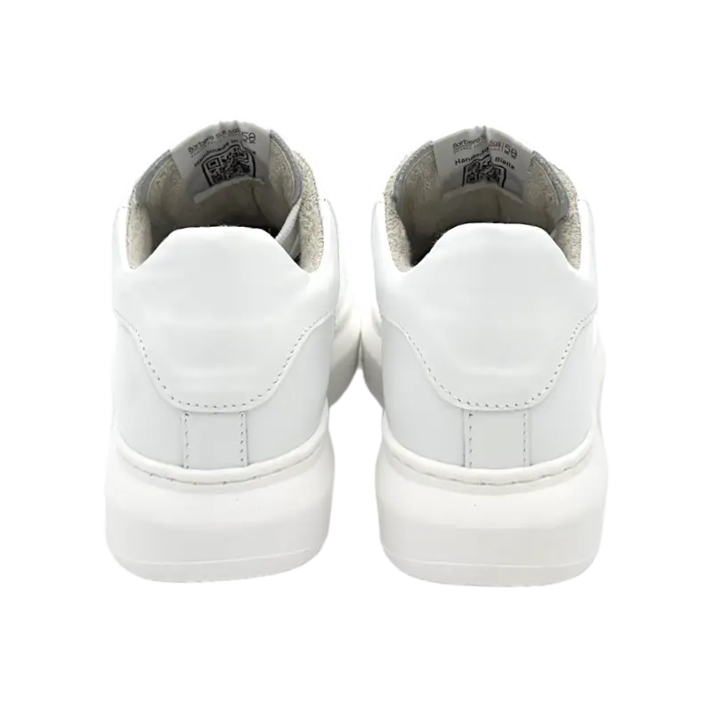 B68 Iconic White Barbera Biella - Scarpe Fatte a Mano