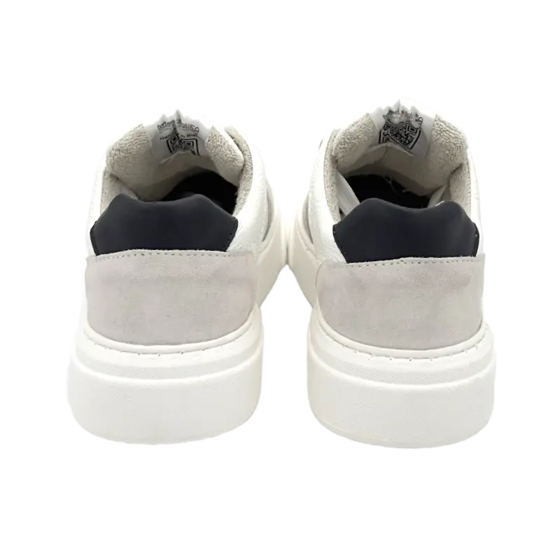 B68 Materia White/Black Barbera Biella - Scarpe Fatte a Mano