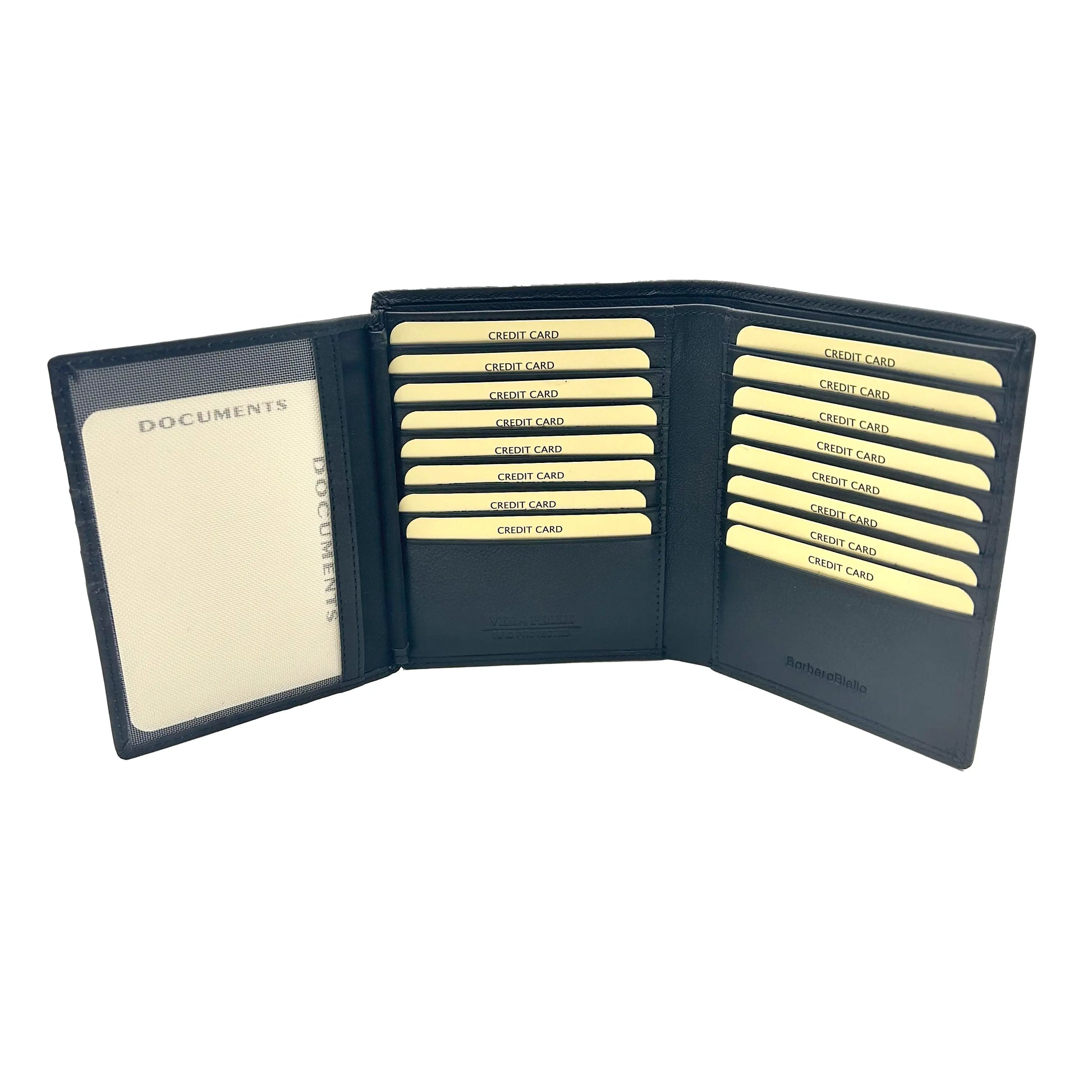 Portafoglio Verticale Tutto Carte Grande Nero - Scarpe Biella | Barbera Sandro e Figli snc