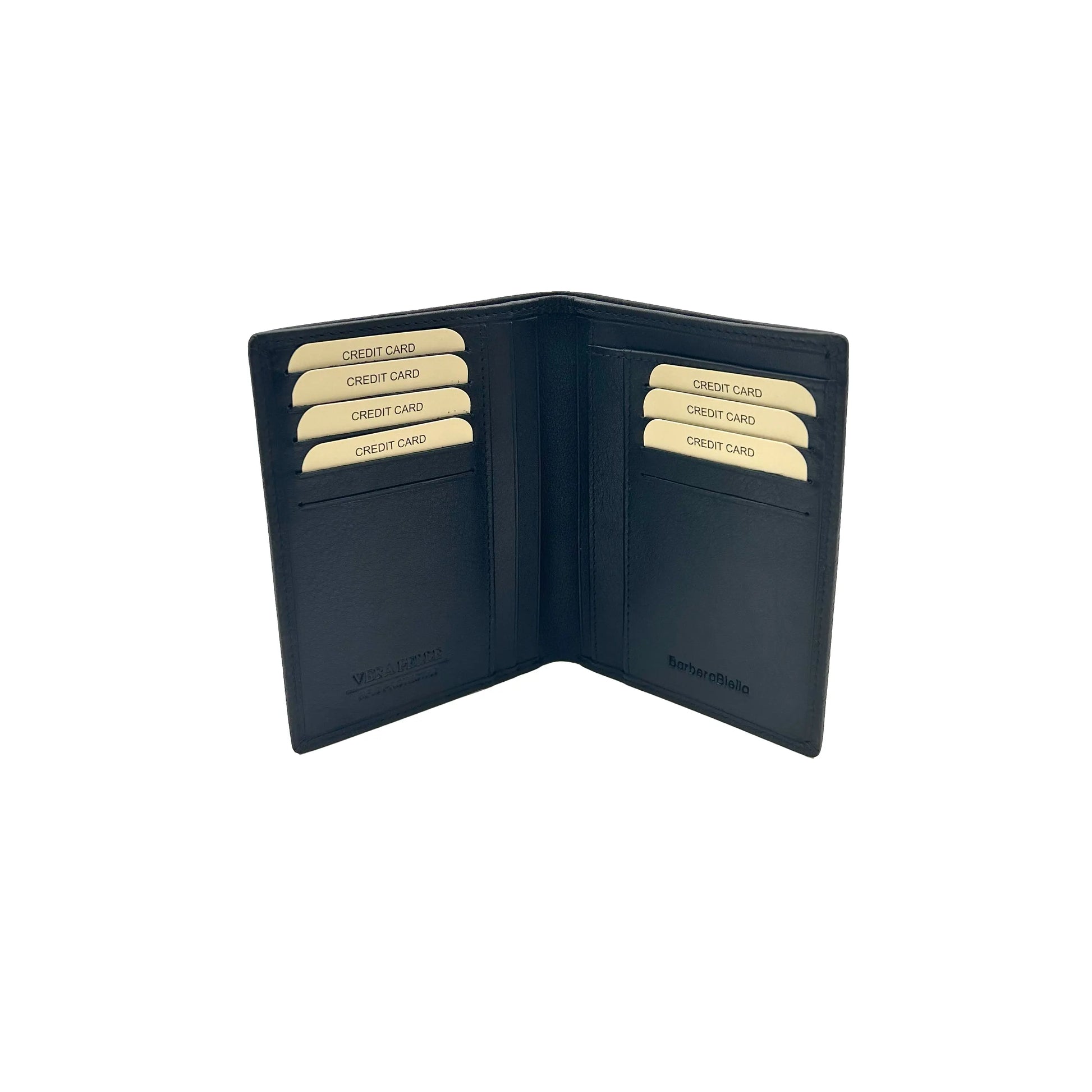 Portafoglio Verticale Tutto Carte Misura Classica Nero - Scarpe Biella | Barbera Sandro e Figli snc