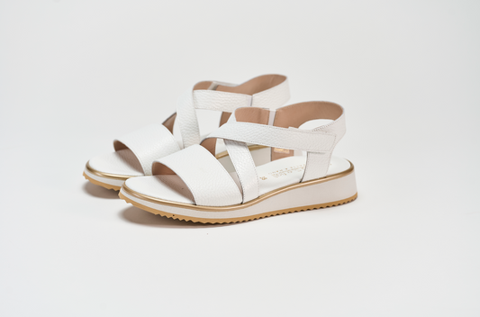 Sandalo 1000 Bottalato Bianco Barbera Biella - Scarpe Fatte a Mano