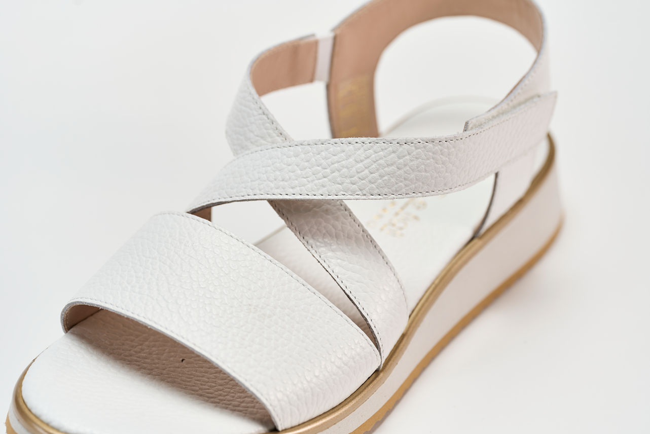 Sandalo 1000 Bottalato Bianco Barbera Biella - Scarpe Fatte a Mano