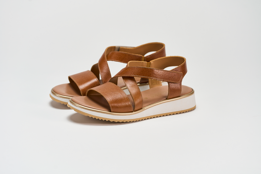 Sandalo 1000 Cuoio Barbera Biella - Scarpe Fatte a Mano