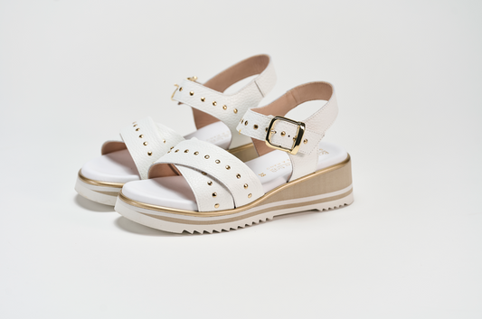 Sandalo 2034 Bottalato Bianco Barbera Biella - Scarpe Fatte a Mano