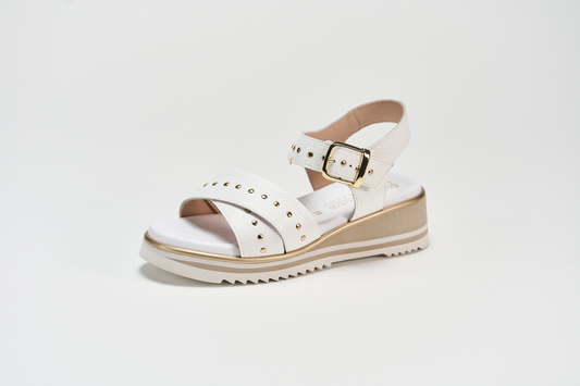 Sandalo 2034 Bottalato Bianco Barbera Biella - Scarpe Fatte a Mano