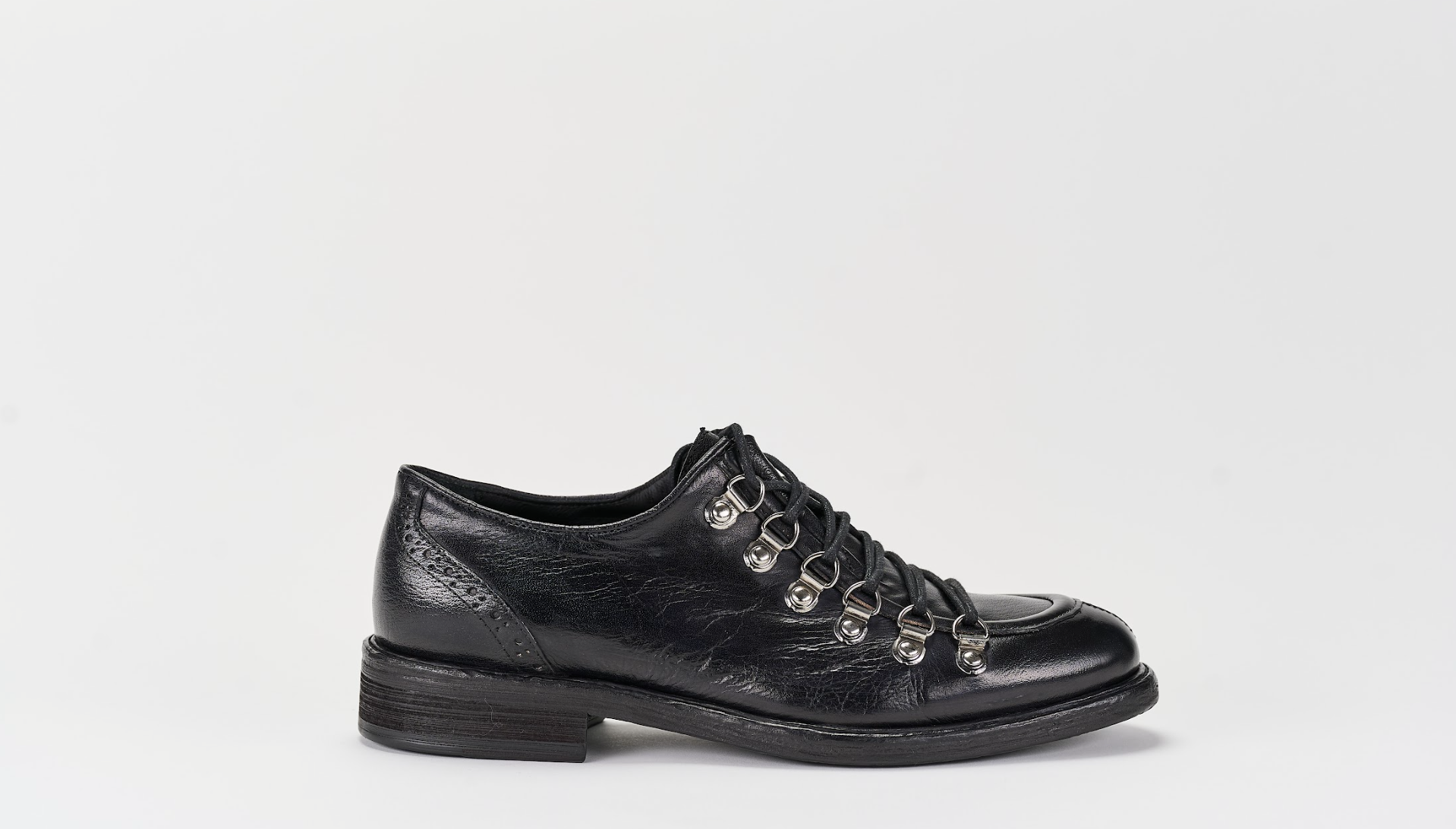 34212 Stone Wax Black Barbera Biella - Scarpe Fatte a Mano