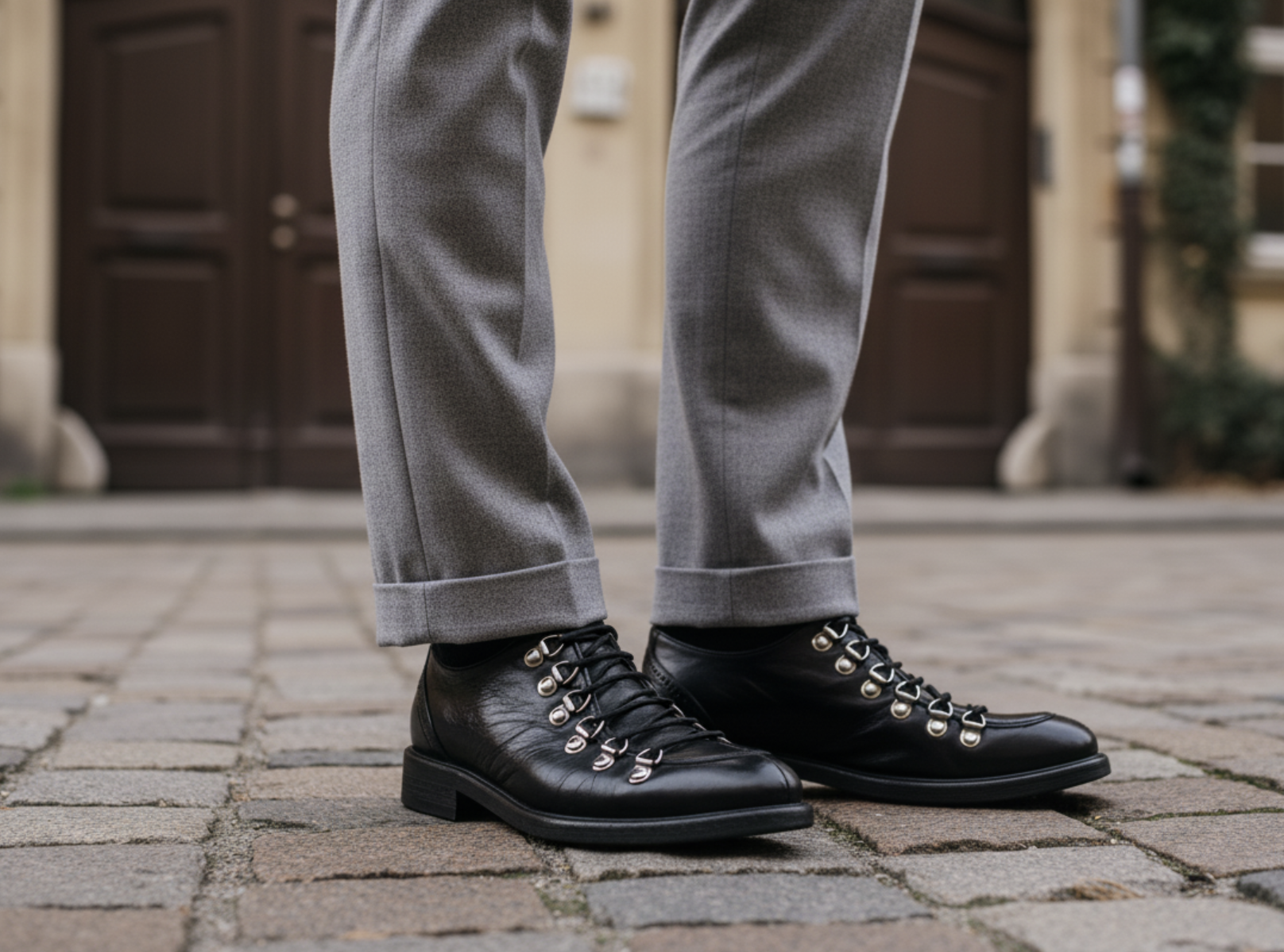 34212 Stone Wax Black Barbera Biella - Scarpe Fatte a Mano