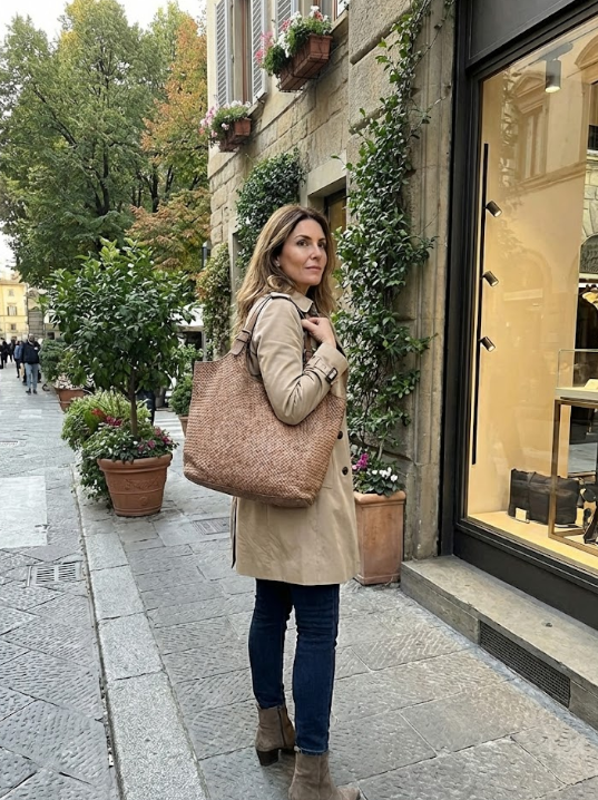 Borsa in pelle intrecciata - BAYT59865 moro Barbera Biella - Scarpe Fatte a Mano