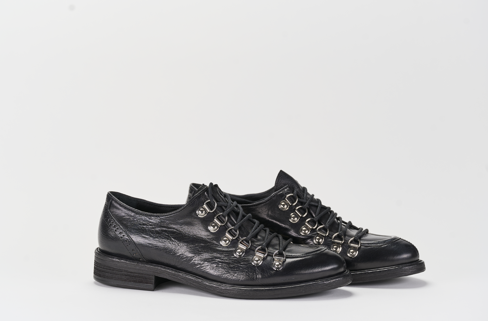 34212 Stone Wax Black Barbera Biella - Scarpe Fatte a Mano