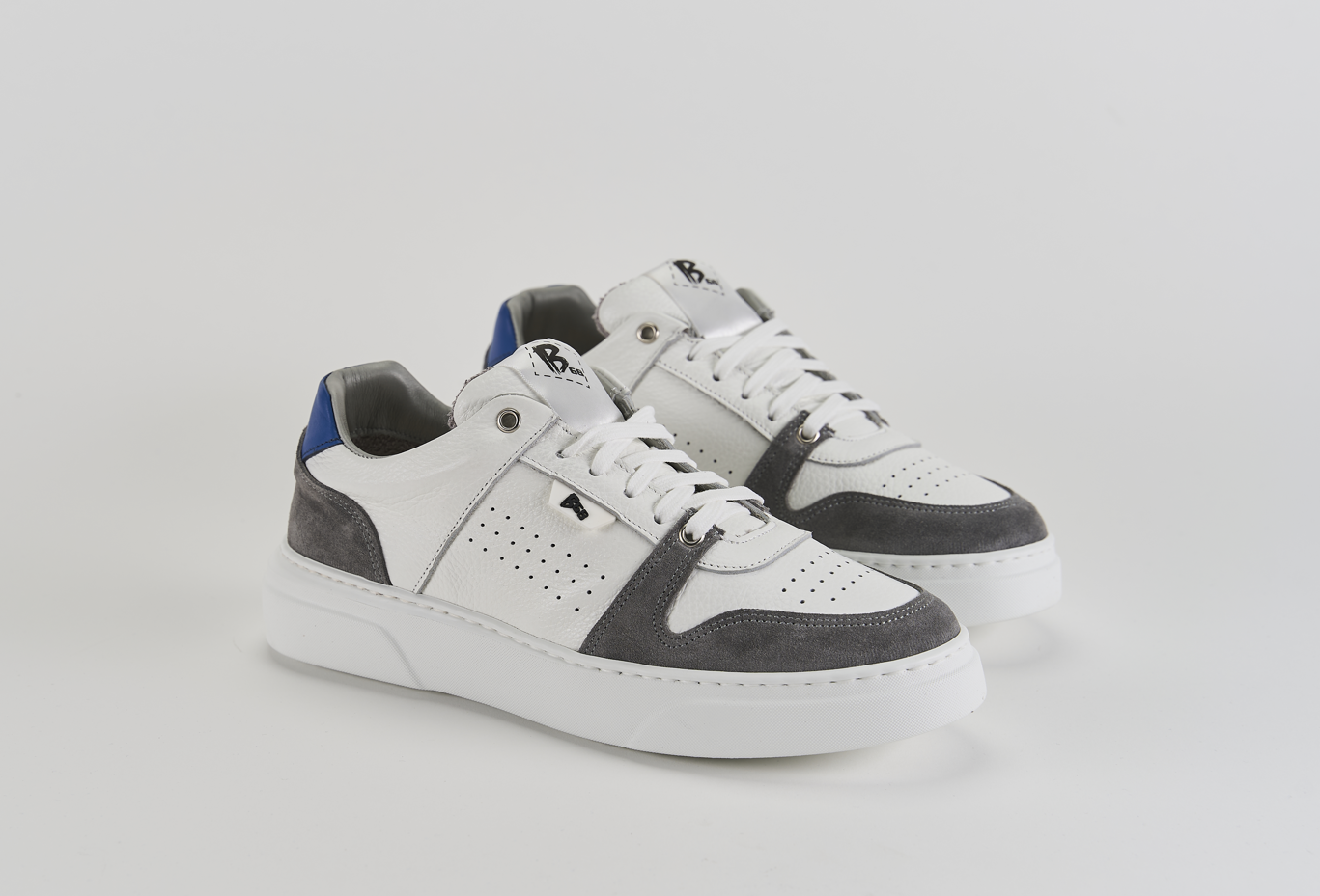 B68 Materia Blu Barbera Biella - Scarpe Fatte a Mano