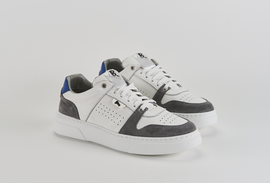 B68 Materia Blu Barbera Biella - Scarpe Fatte a Mano