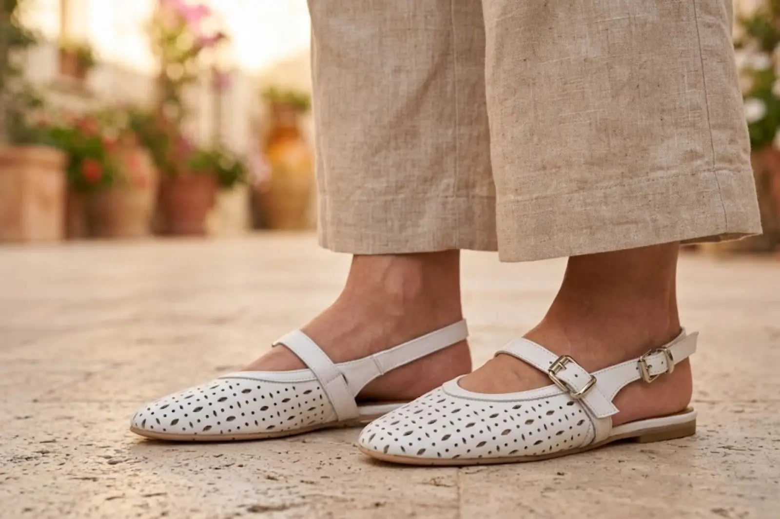 Ambra 13 Bianco Barbera Biella - Scarpe Fatte a Mano