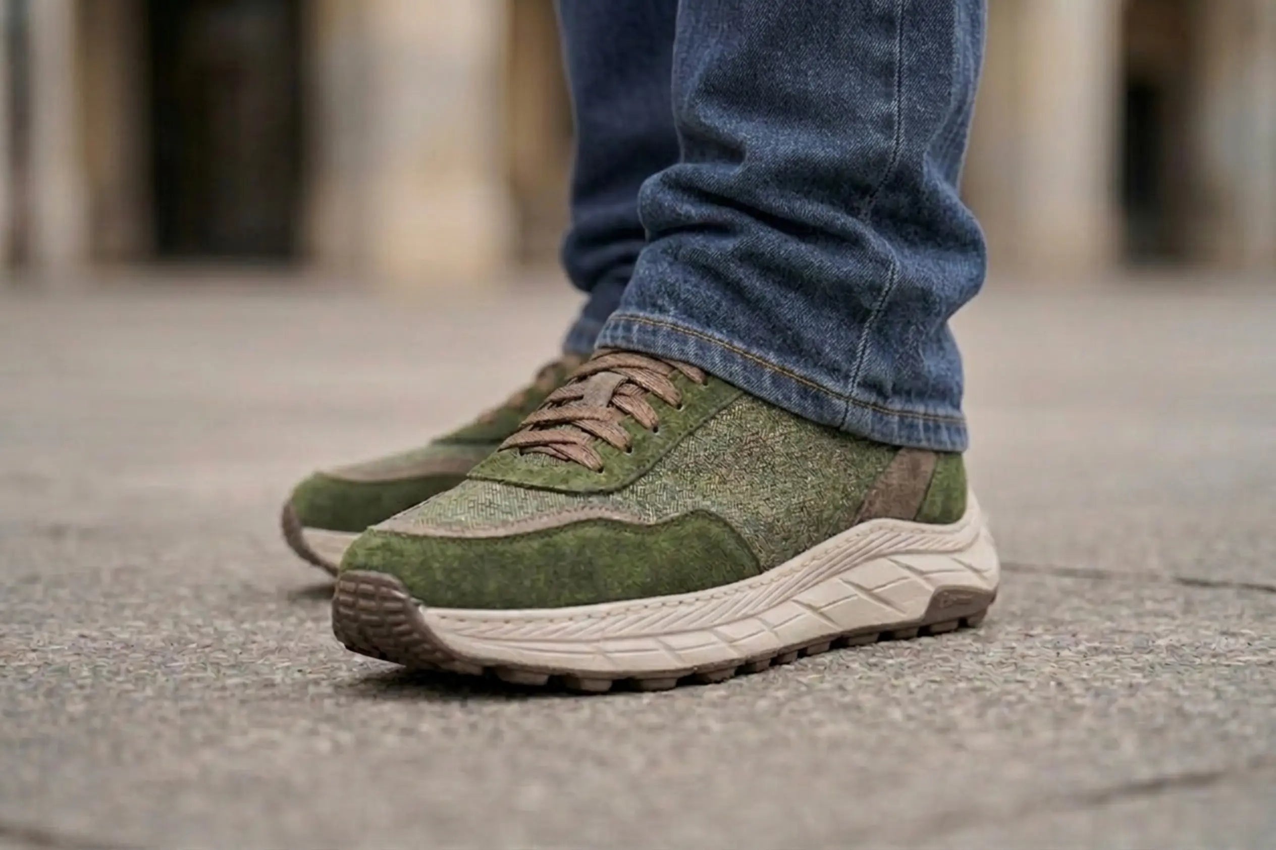 Wooly Runix Green Barbera Biella - Scarpe Fatte a Mano