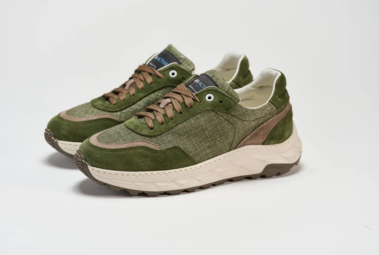 Wooly Runix Green Barbera Biella - Scarpe Fatte a Mano