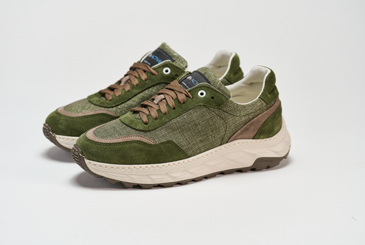 Wooly Runix Green Barbera Biella - Scarpe Fatte a Mano