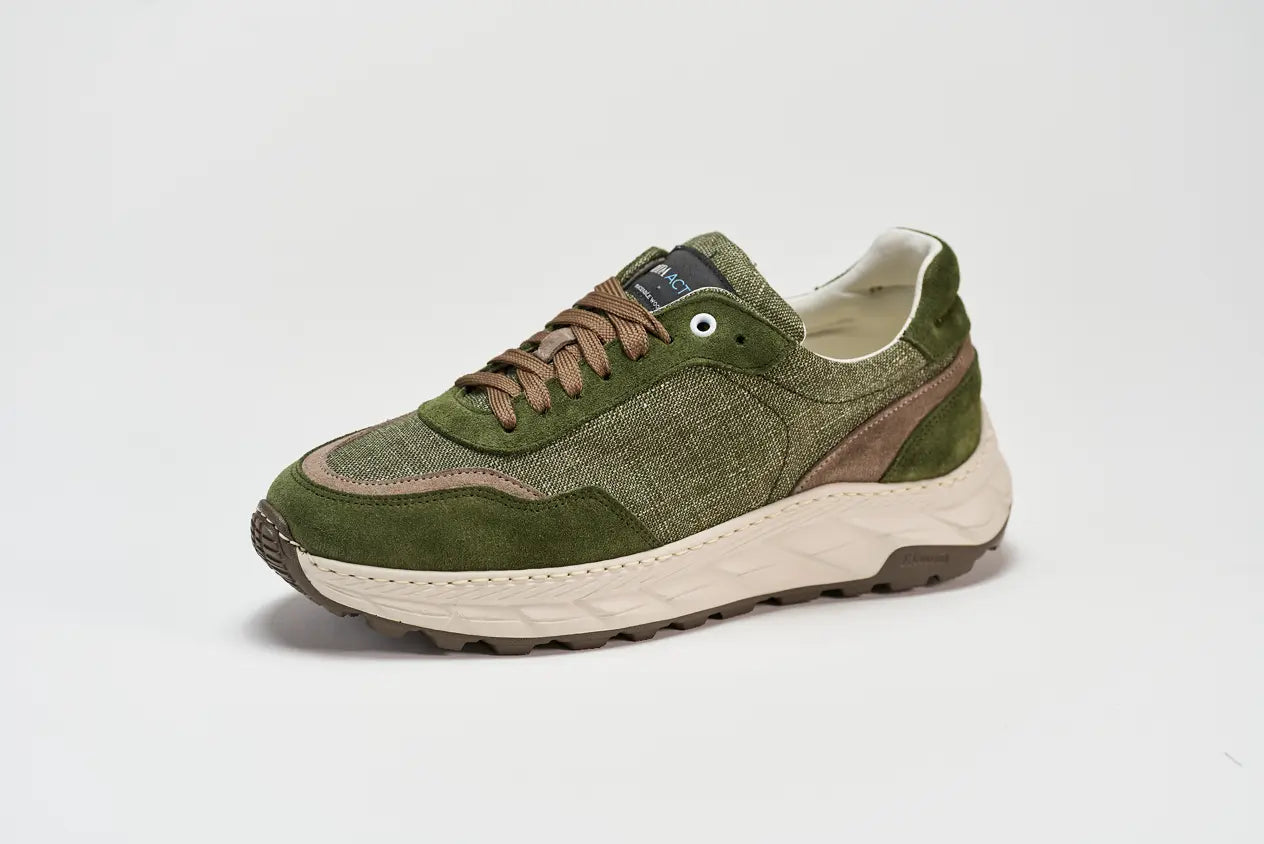 Wooly Runix Green Barbera Biella - Scarpe Fatte a Mano
