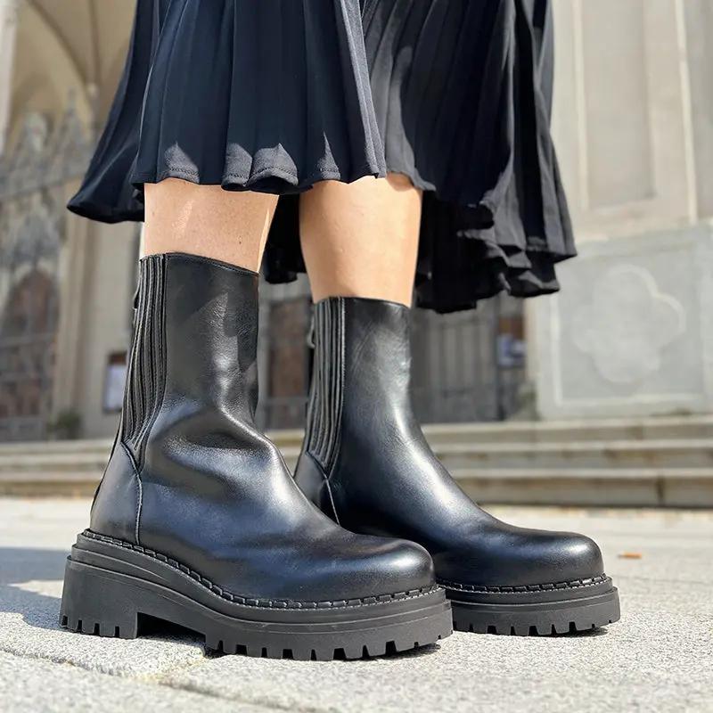 Gaia 60 Nero Barbera Biella - Scarpe Fatte a Mano