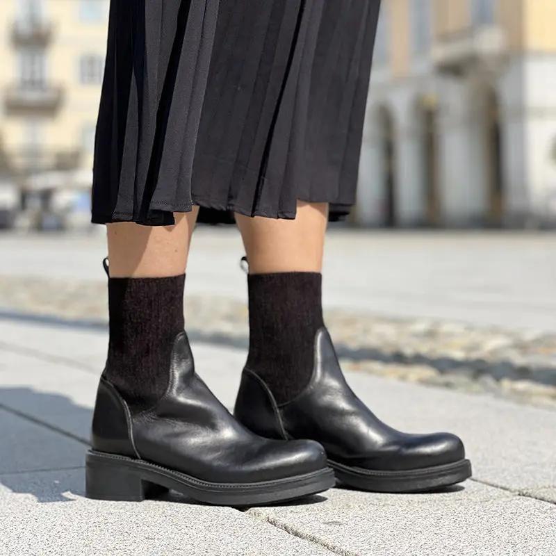 Gaia 60 Nero Barbera Biella - Scarpe Fatte a Mano