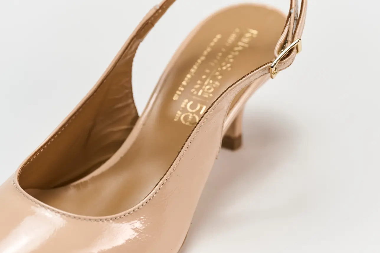 Chanel tacco 50 - 3319-04 Cipria Barbera Biella - Scarpe Fatte a Mano