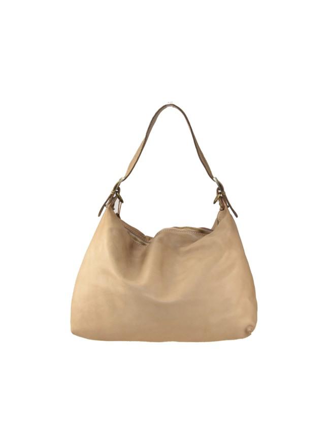Borsa a spalla in pelle - BAYL49 taupe Barbera Biella - Scarpe Fatte a Mano